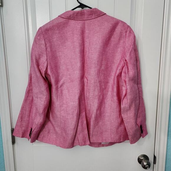 NEW! Talbots Red Linen Blazer, NWT, Size 16WP - Picture 2 of 6